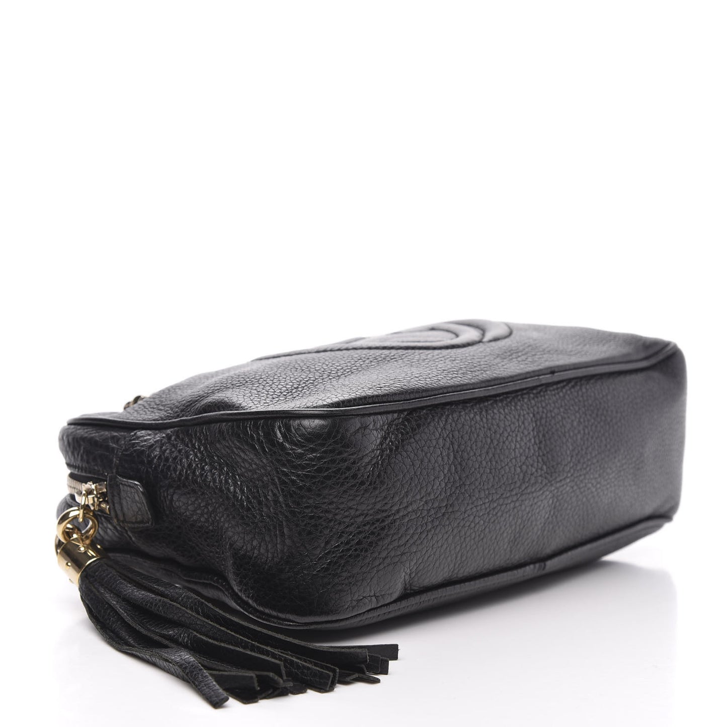 Pebbled Calfskin Small Soho Bowler Black