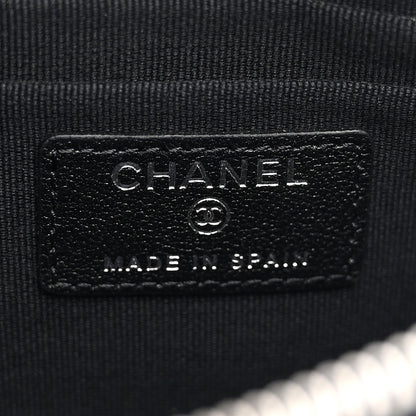 Chanel Lambskin Quilted Crystal Star Cosmetic Case Black 6 of 8