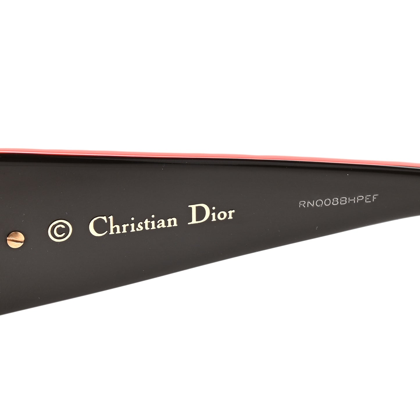 Resin Cannage Dior Lady Lady 1 Sunglasses Red Tortoise