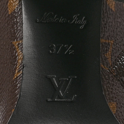 Louis Vuitton Patent Calfskin Monogram Star Trail Ankle Boots 37.5 Black 8 of 11