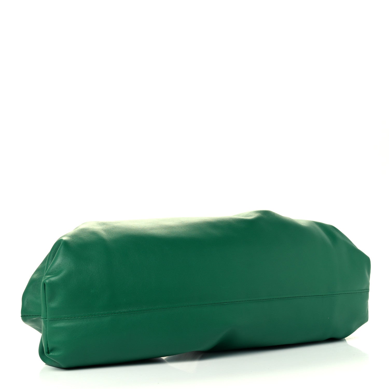 Bottega Veneta Smooth Butter Calf The Pouch Oversized Clutch Racing Green 6 of 11