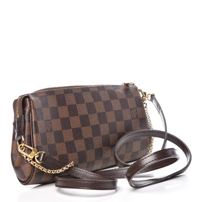 Louis Vuitton Damier Ebene Eva Clutch 3 of 9