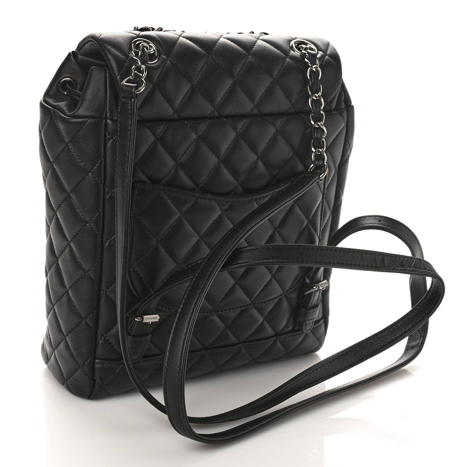 Chanel Lambskin Quilted Small Urban Spirit Backpack Black 2 of 8