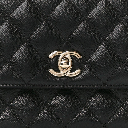 Chanel Caviar Quilted Mini Coco Handle Flap Black 9 of 12