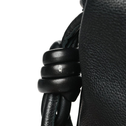 Loewe Calfskin Flamenco Knot Bag Black White 9 of 9