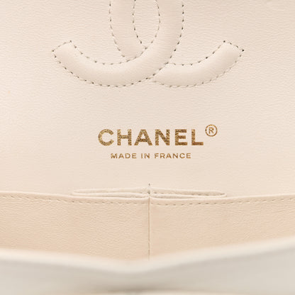 Chanel Caviar Quilted Rainbow CC Small Double Flap White 6 of 13