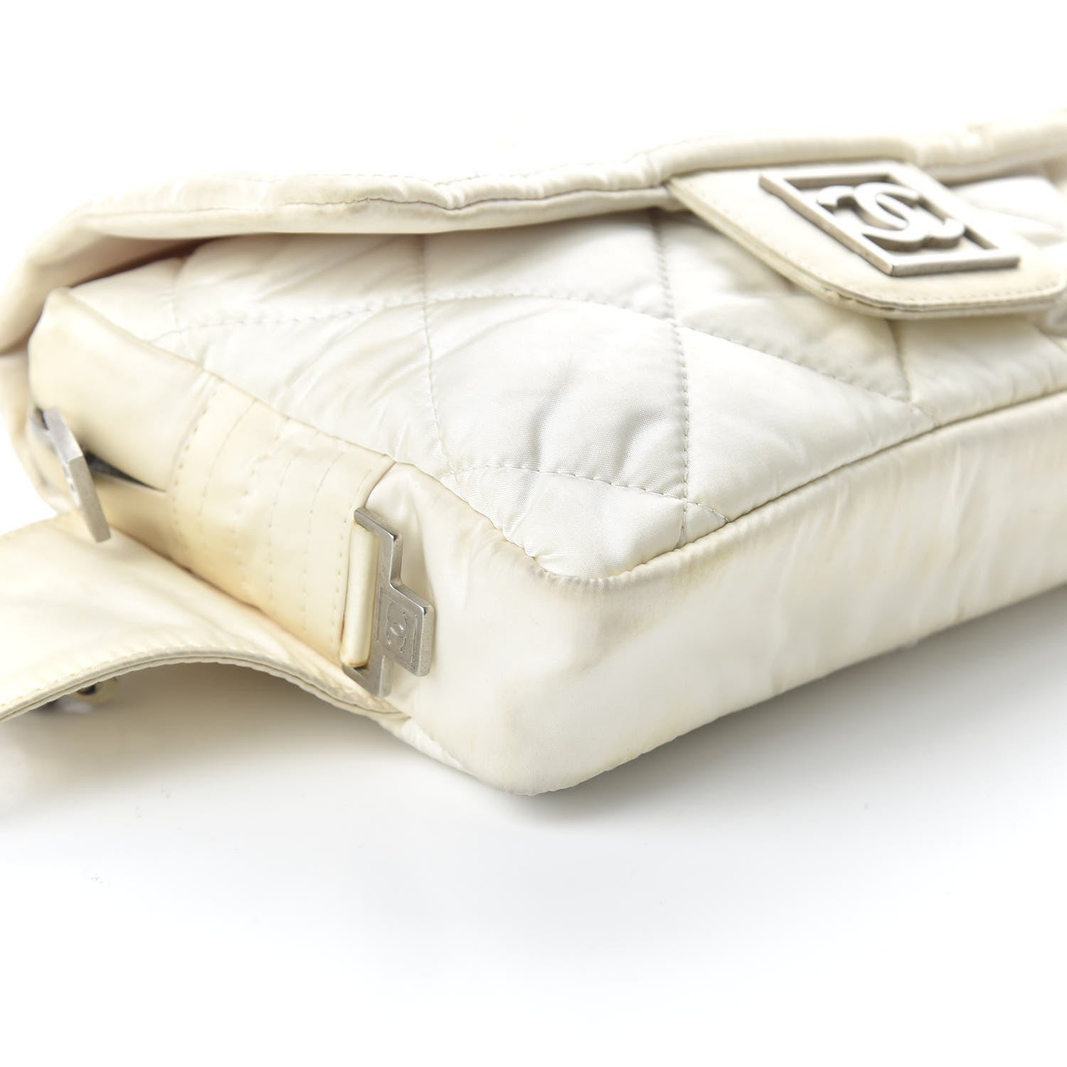 Chanel Nylon Ski Sport Belt Bag White 6 of 11