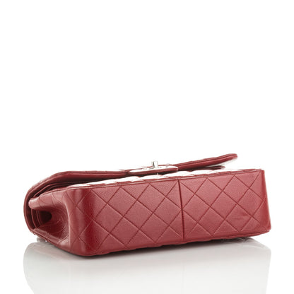 Chanel Caviar Quilted Jumbo Double Flap Dark Red 4 of 8