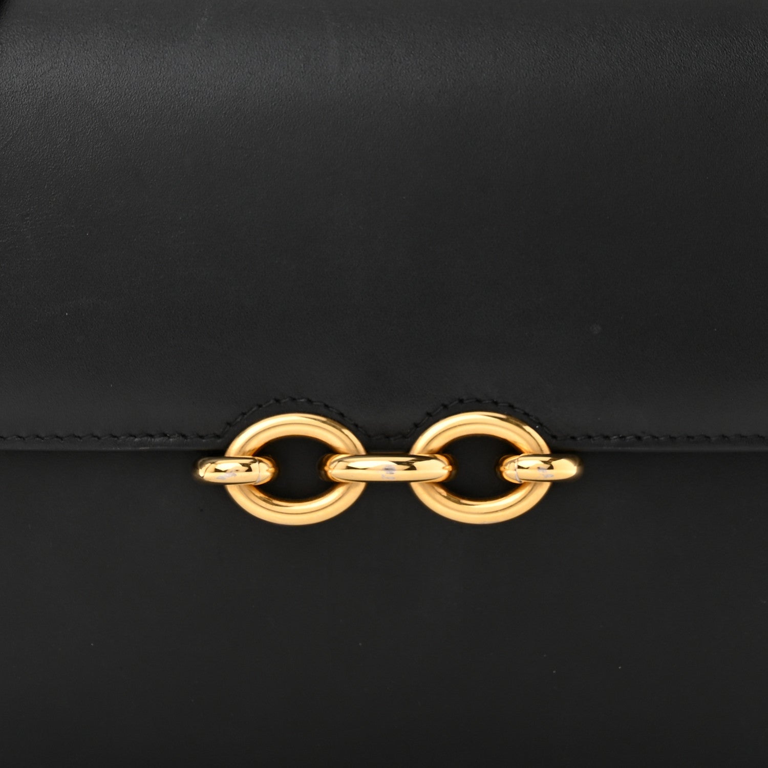 Saint Laurent Smooth Calfskin Le Maillon Satchel Black 9 of 14