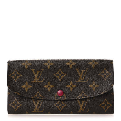 Louis Vuitton Monogram Emilie Wallet Fuchsia 1 of 8