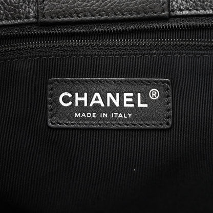Chanel Calfskin Cerf Executive Shopper Tote Black 5 of 10