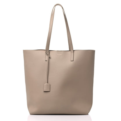 Saint Laurent Calfskin North-South Shopping Tote Dark Beige 3 of 16