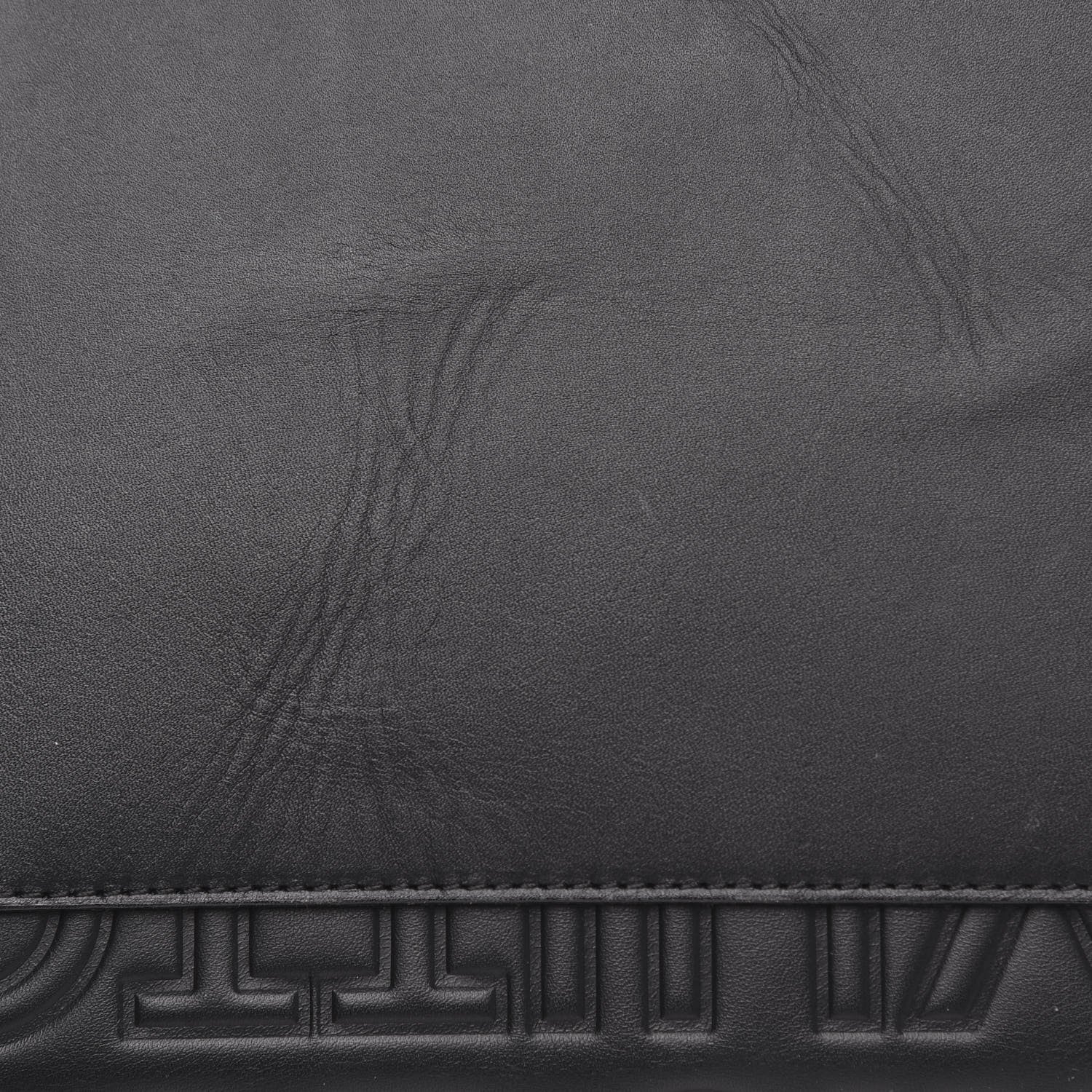 Louis Vuitton Calfskin Embossed Speedy Cube 30 Black 9 of 10