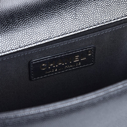 Chanel Caviar Quilted Medium Boy Flap Black 6 of 7