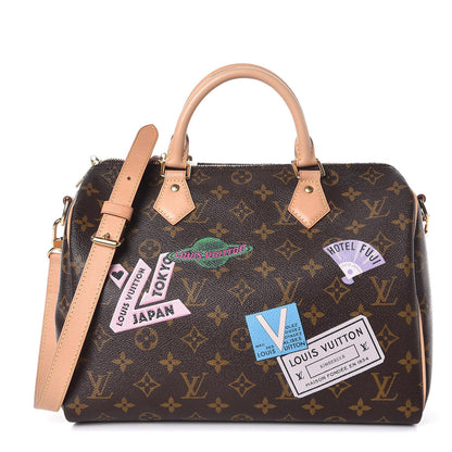 Louis Vuitton Monogram World Tour Speedy Bandouliere 30 1 of 8