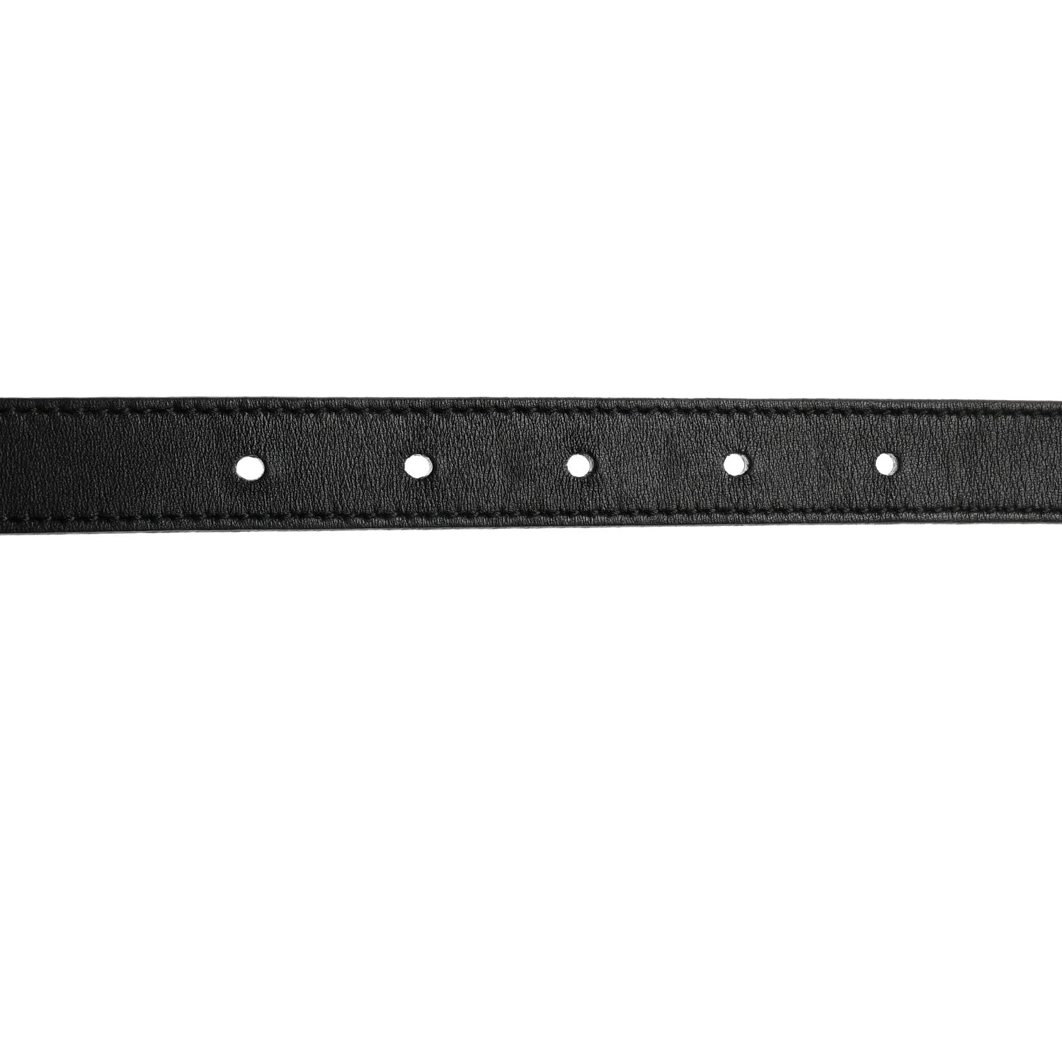 Gucci Calfskin Pearl Double G 20mm Belt 80 32 Black Cream 5 of 6
