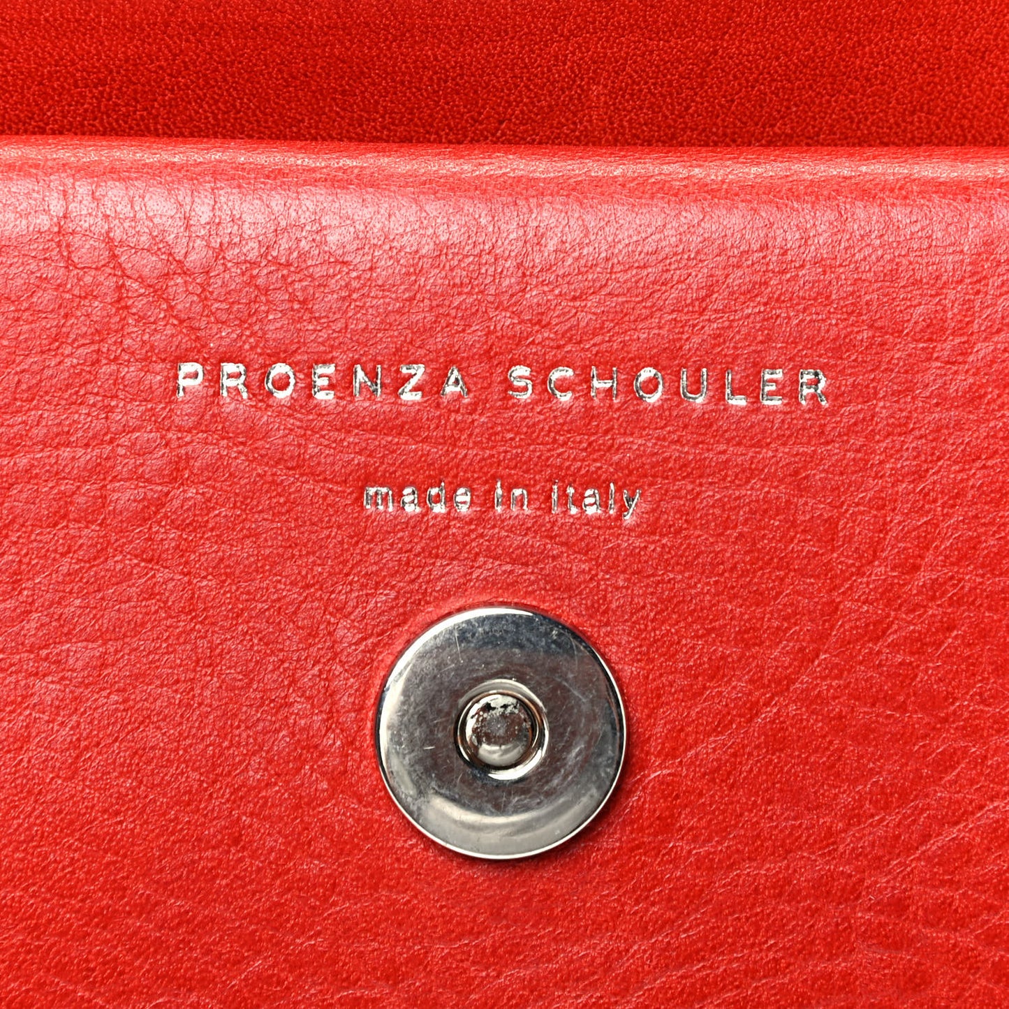 Calfskin Mini PS11 Classic Shoulder Bag Red
