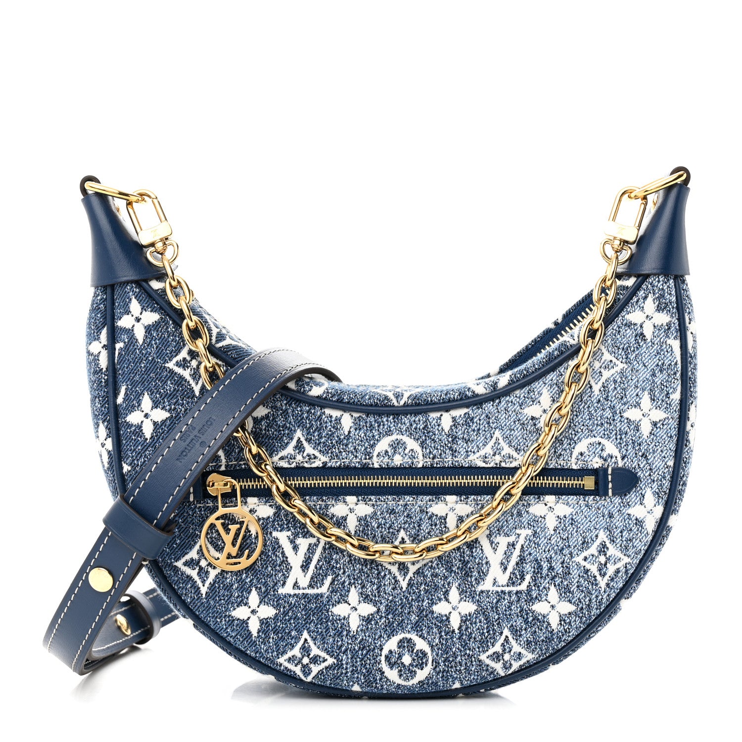 Louis Vuitton Monogram Jacquard Denim Loop Bleu 1 of 10