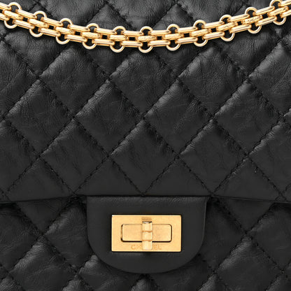 Chanel Aged Calfskin Quilted 2.55 Reissue 225 Flap Black 7 of 12