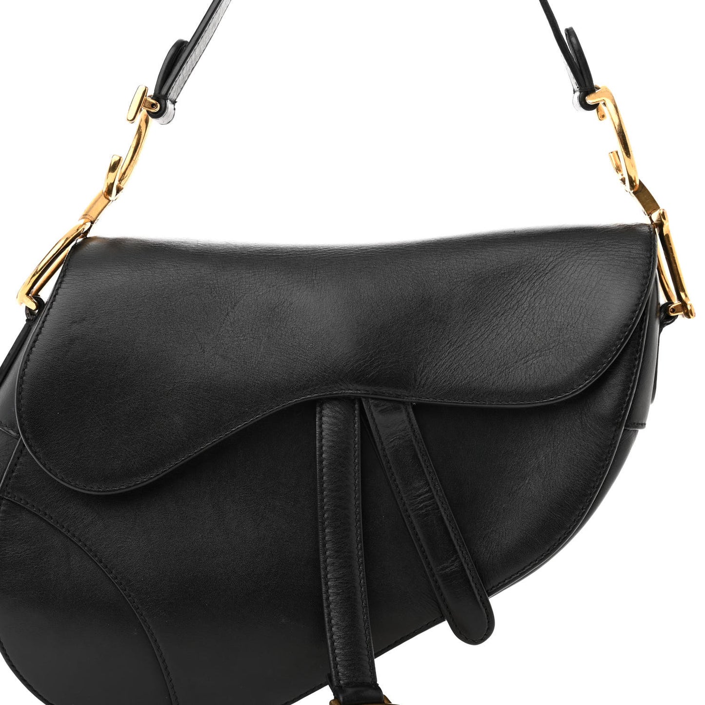 Calfskin Saddle Bag Black