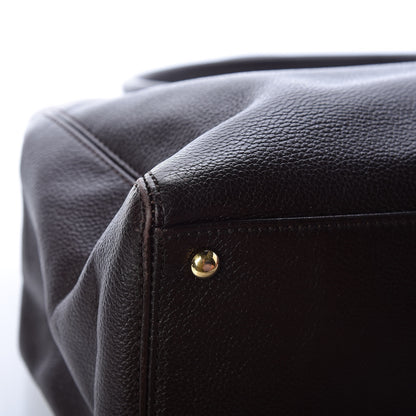 Chanel Calfskin Cerf Executive Shopper Tote Brown 13 of 13
