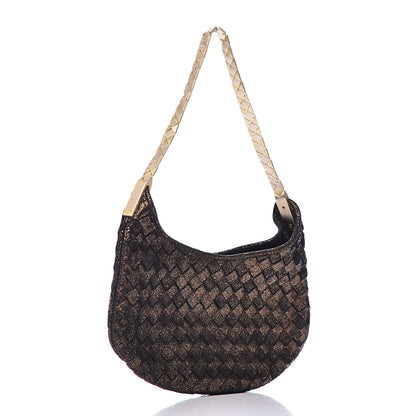 Bottega Veneta Metallic Intrecciato Small Shoulder Bag Bronze 2 of 9