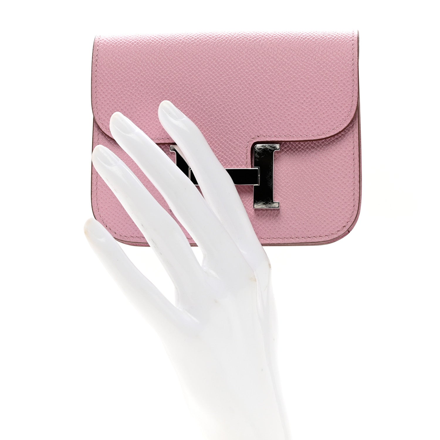 Hermes Epsom Constance Slim Wallet Mauve Sylvestre 2 of 9