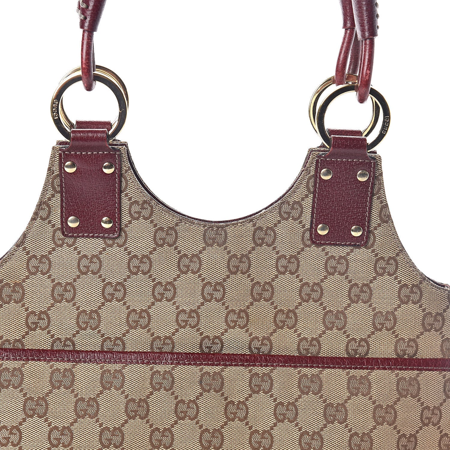Gucci GUCCIMonogramShoulderBagRed 7 of 9
