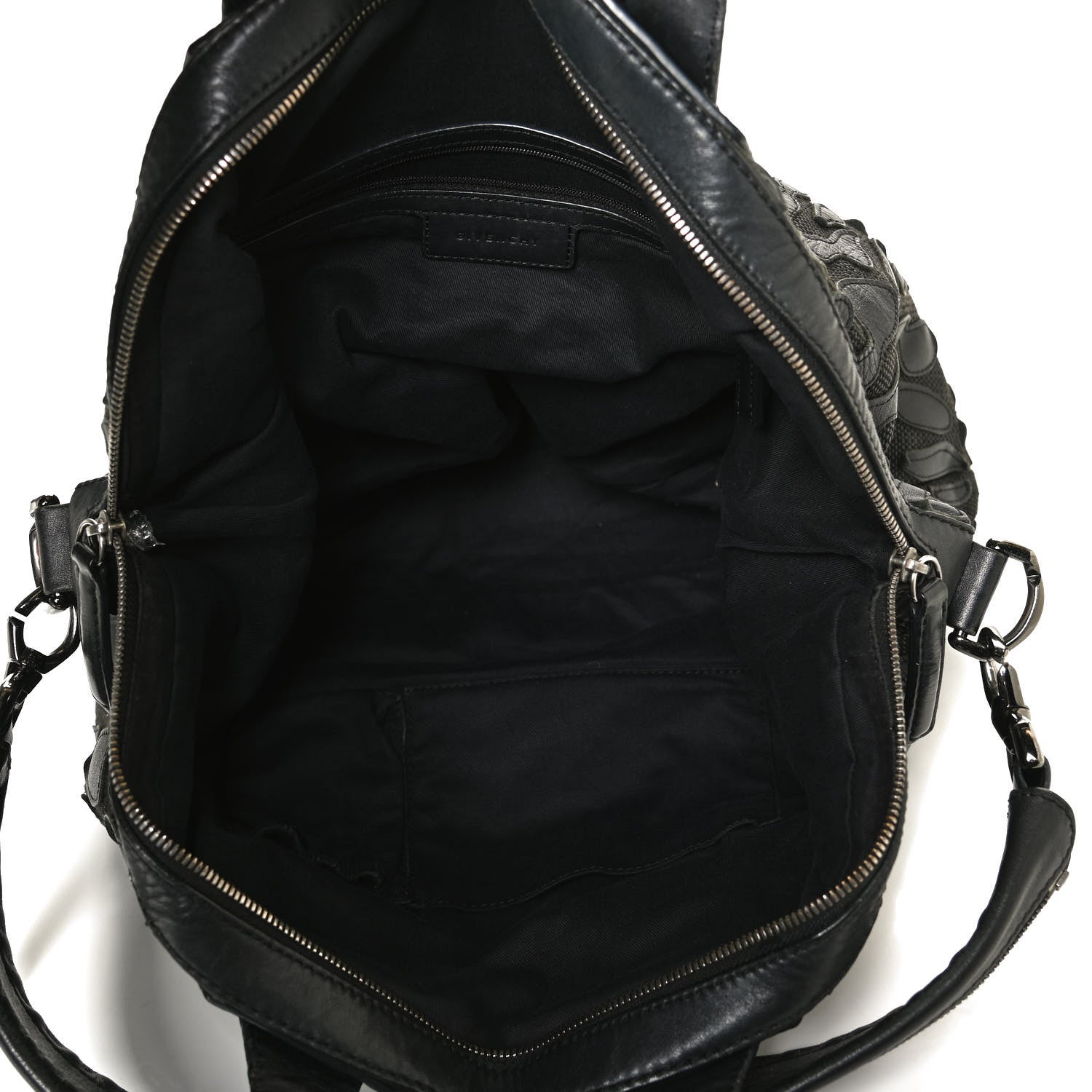 Givenchy Raffia Lambskin Patchwork Nightingale Black 5 of 12