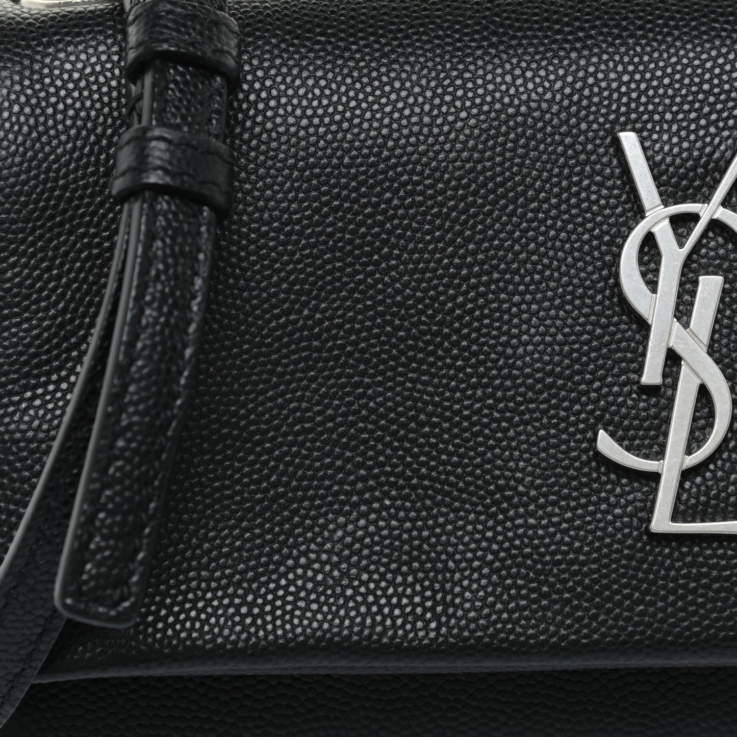 Grain De Poudre Monogram Toy West Hollywood Fold-Over Bag Black