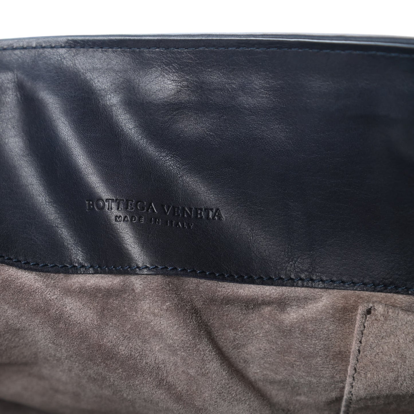 Nappa Intrecciato Messenger Bag Blue