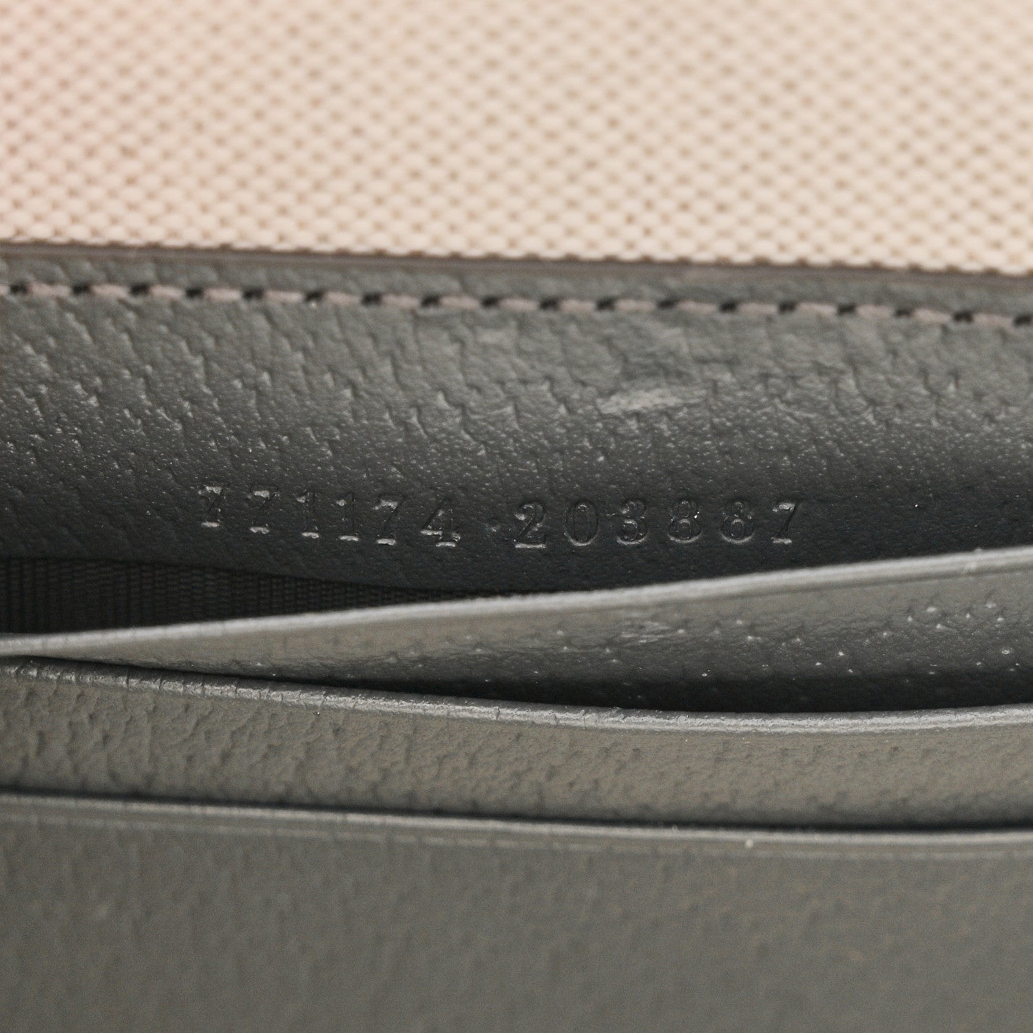 Gucci GG Supreme Monogram Textured Dollar Calfskin Small Ophidia Top Handle Shoulder Grey Black Graphite Grey 7 of 10