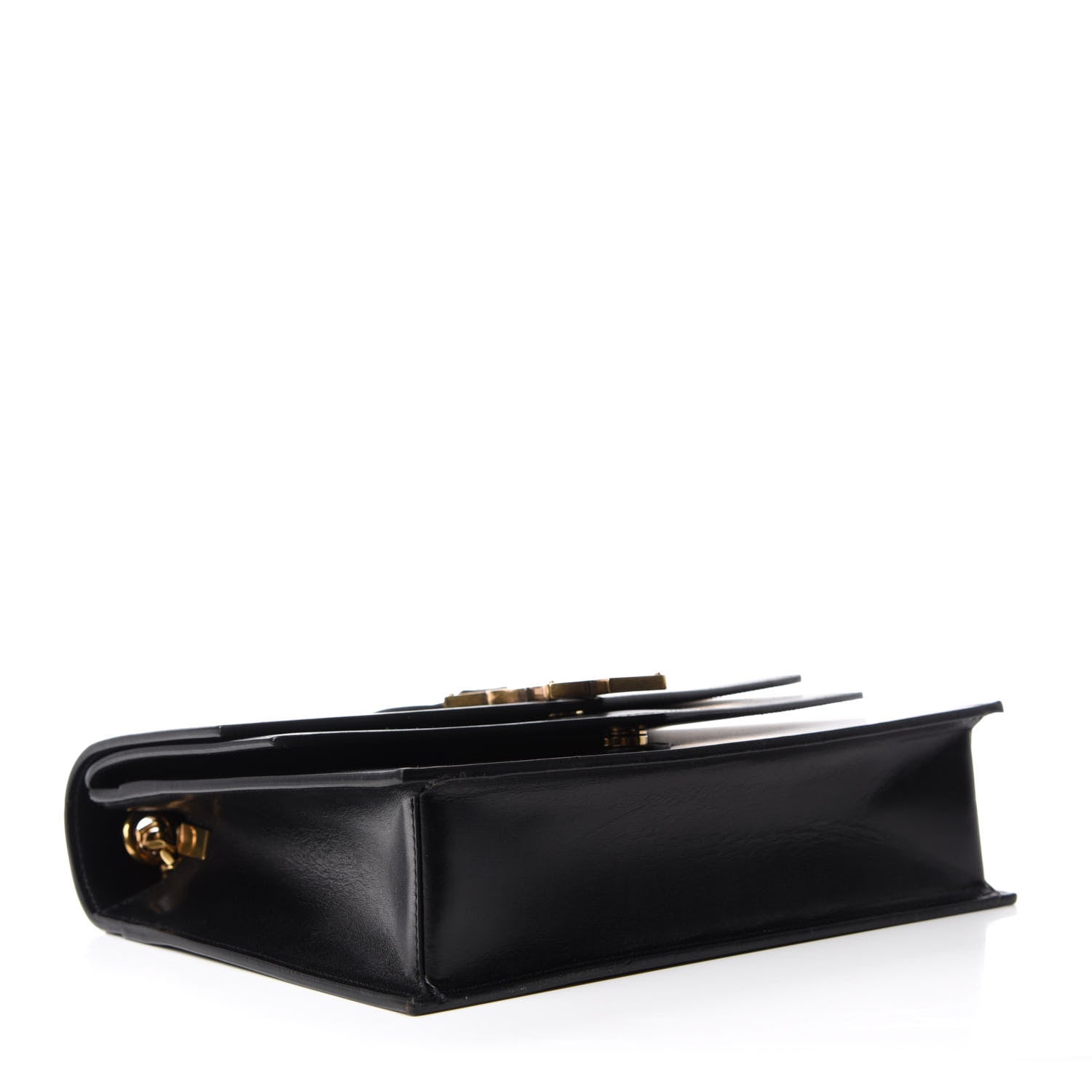 Saint Laurent Smooth Calfskin Monogram Medium Sulpice Shoulder Bag Black 4 of 10