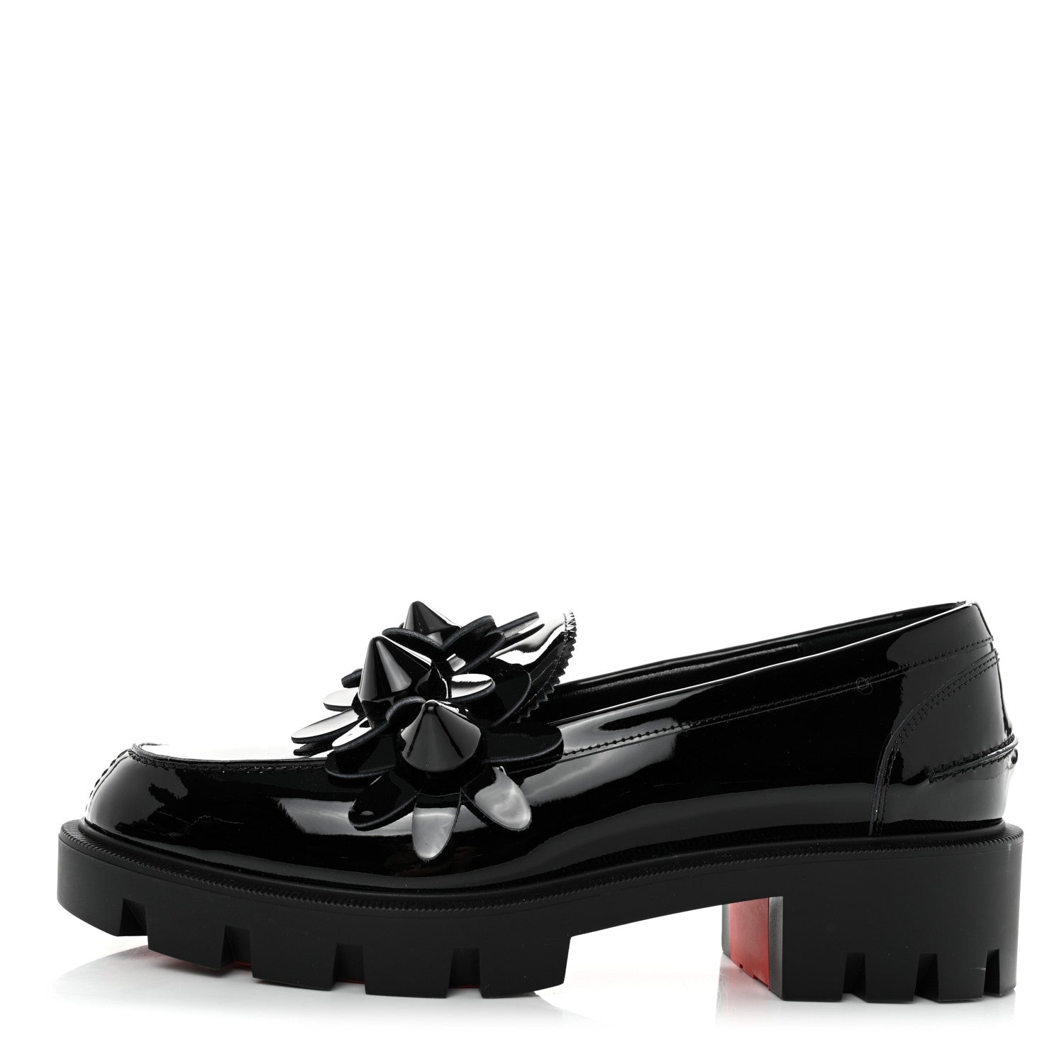 Christian Louboutin Patent Daisy Loafers 36 Black 1 of 8