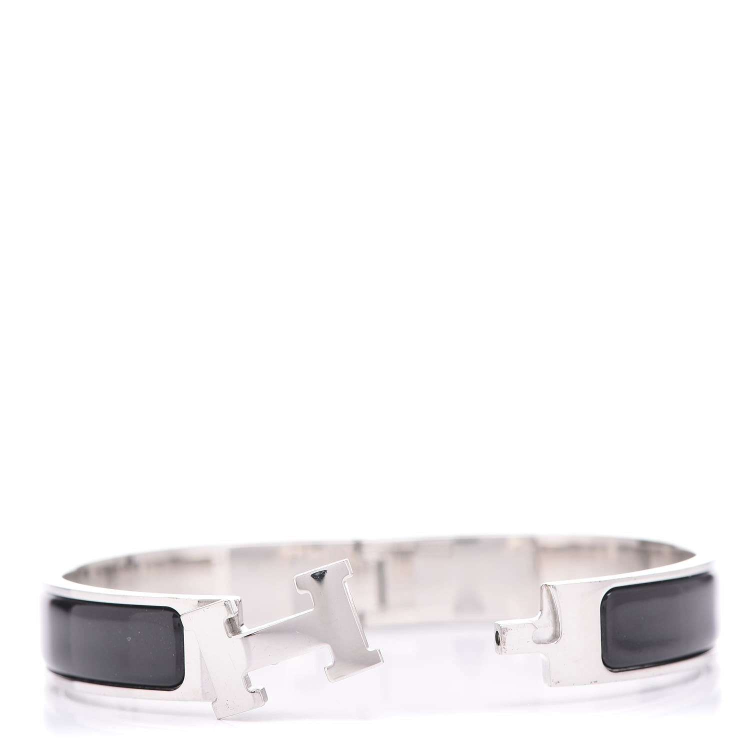 Hermes Enamel Narrow Clic Clac H Bracelet PM Black 3 of 5