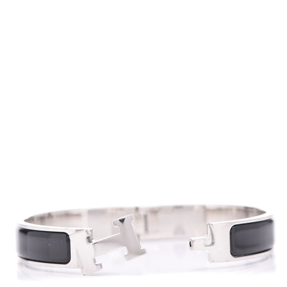 Hermes Enamel Narrow Clic Clac H Bracelet PM Black 3 of 5