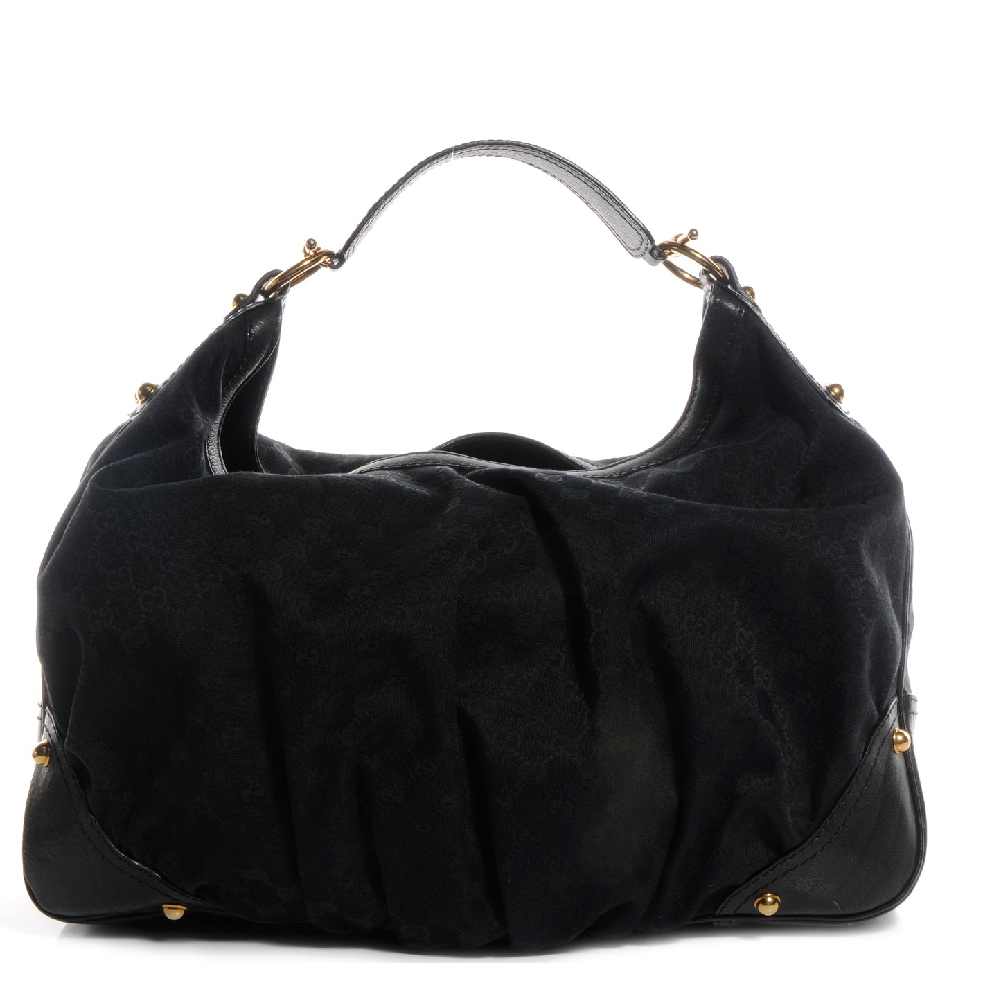 Monogram Large Jockey Hobo Black