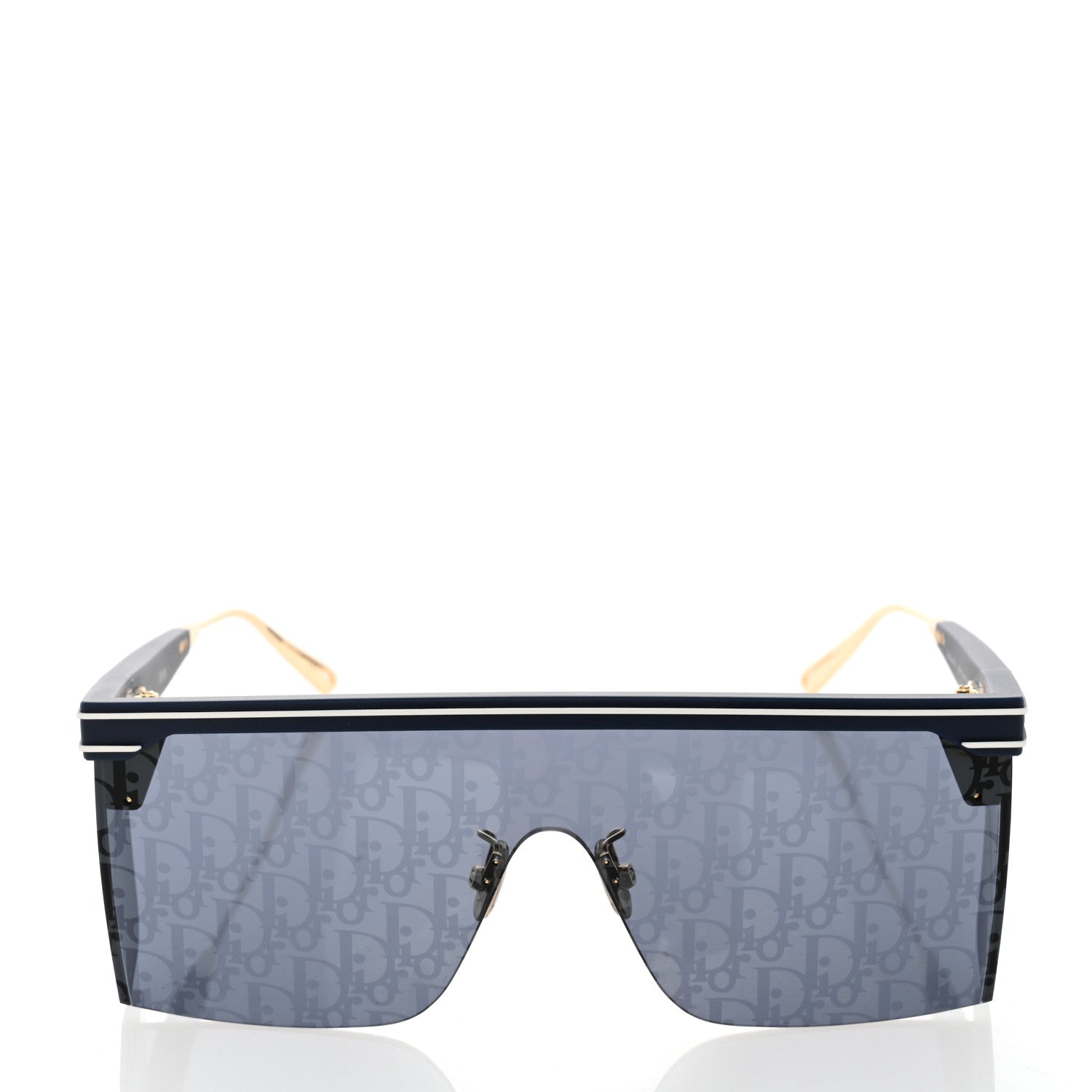 Christian Dior Oblique Diorclub M1U Mask Sunglasses Blue 2 of 8