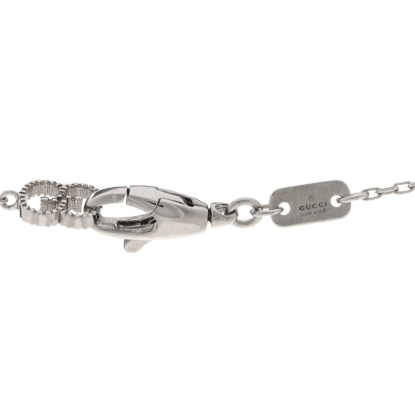 18K White Gold Icon Heart Pendant Necklace