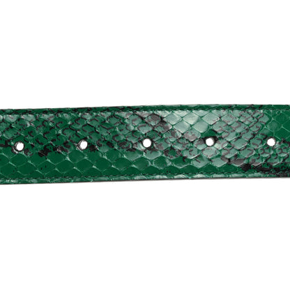 Gucci GG Supreme Monogram Anaconda Double G 30mm Belt 120 48 Ebony Emerald 6 of 7