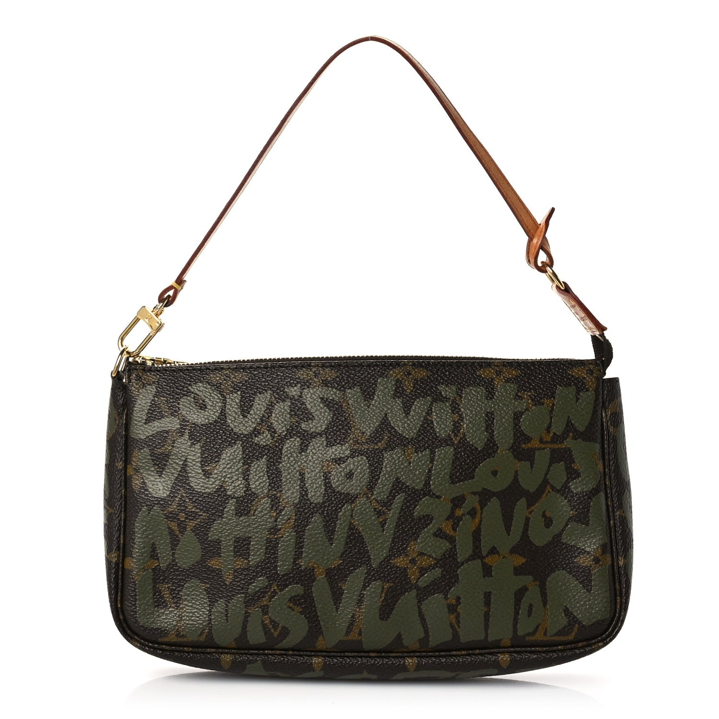 Monogram Graffiti Pochette Accessories Kaki