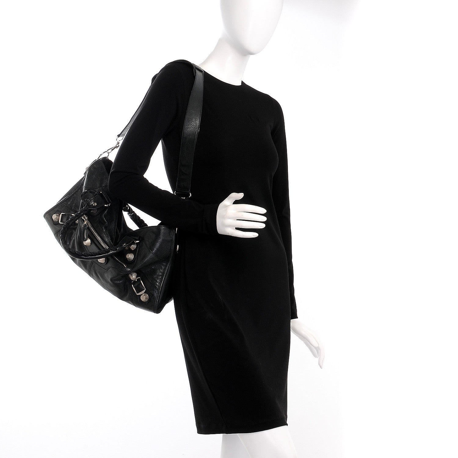 Balenciaga Agneau Giant 21 Silver Hardware Part Time Black 2 of 8