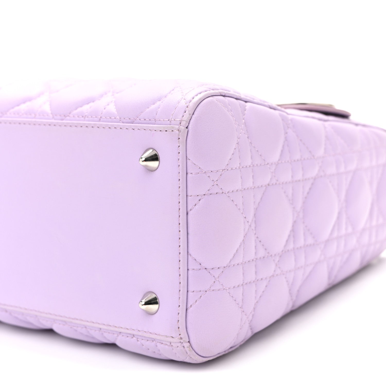 Christian Dior Lambskin Cannage Medium Lady Dior Purple 10 of 10