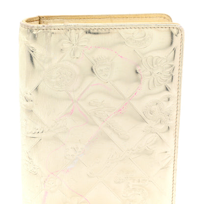 Chanel Metallic Patent Calfskin Quilted Lucky Symbols Yen Wallet Gold 8 of 12