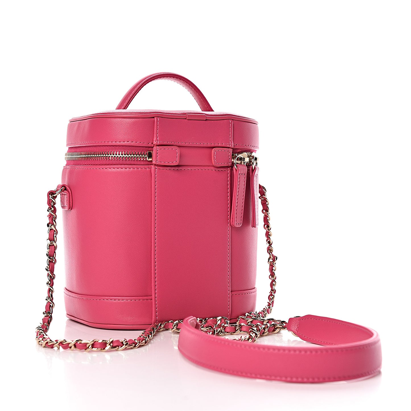 Lambskin Timeless Vanity Cosmetic Case Pink