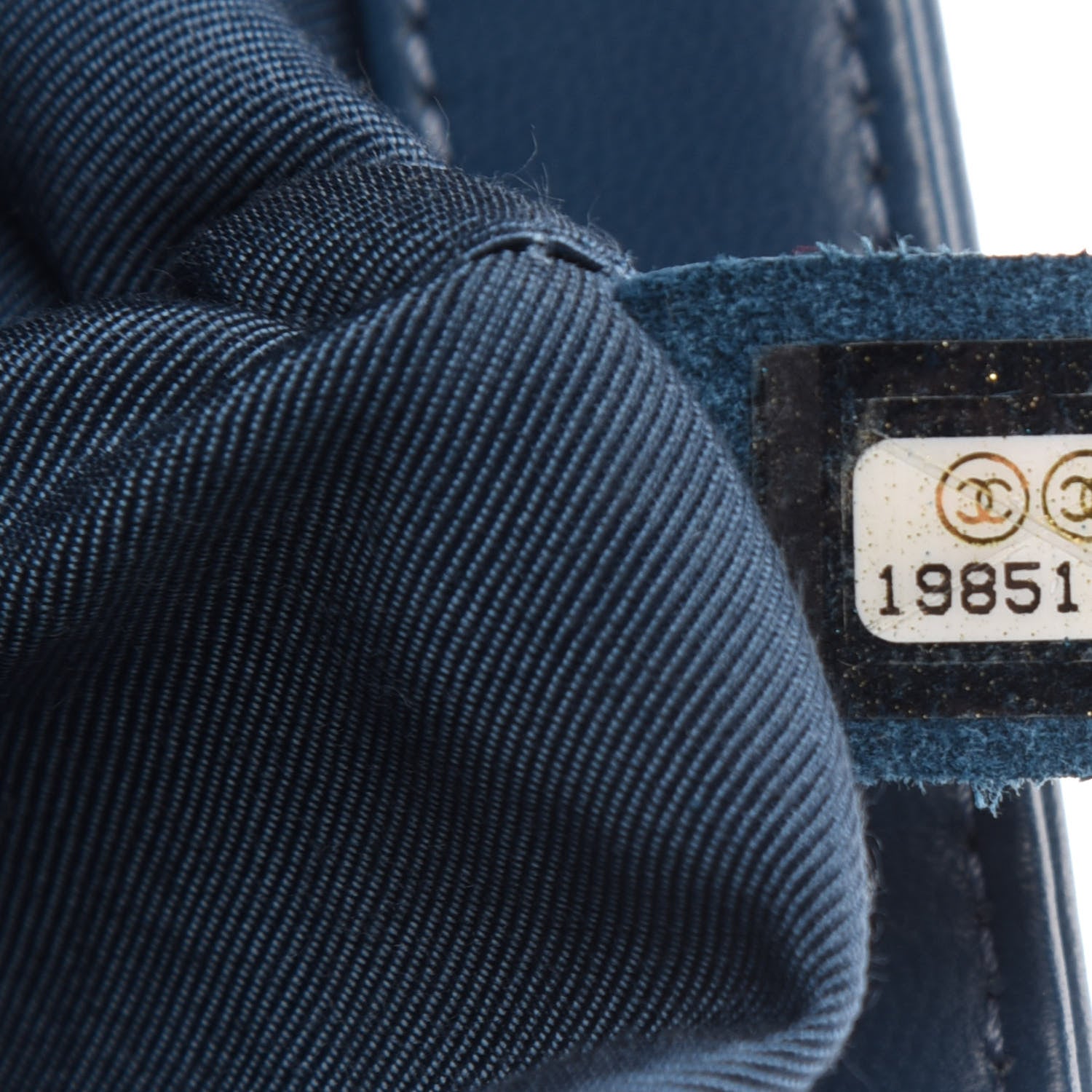 Chanel Lambskin Quilted Medium Boy Flap Blue 9 of 10