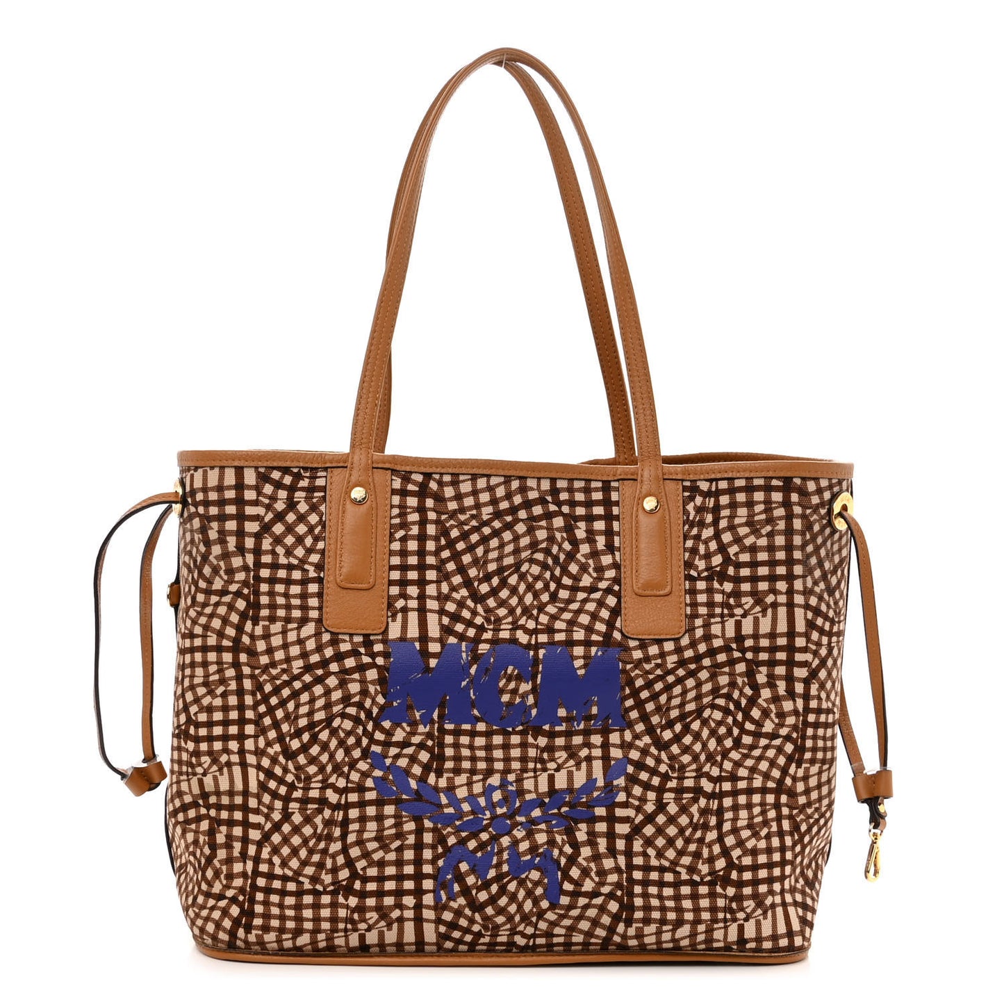 Visetos Medium Liz Reversible Shopper Tote Cognac