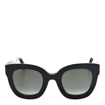 Gucci Acetate Crystal Star Round Frame Sunglasses GG0208S Black 2 of 8
