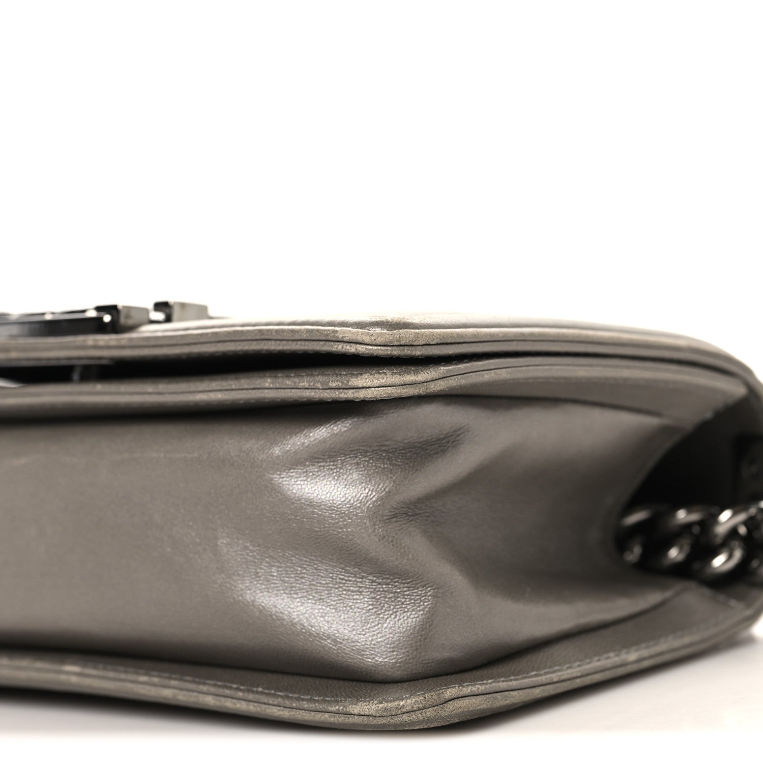 Chanel Galuchat Stingray Small Boy Flap Silver 10 of 11
