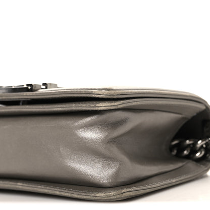 Chanel Galuchat Stingray Small Boy Flap Silver 10 of 11